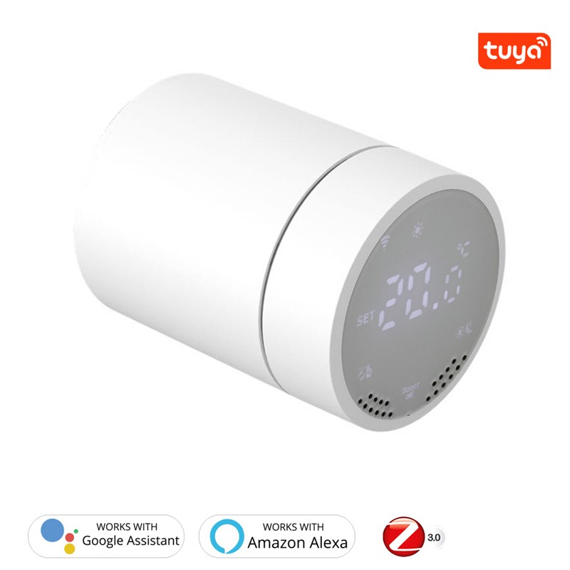 Tuya ZigBee 3.0 Smart Radiator Engine Programmable Thermal Radiator Valve Temperature Controller 2MQTT Setup with Alexa