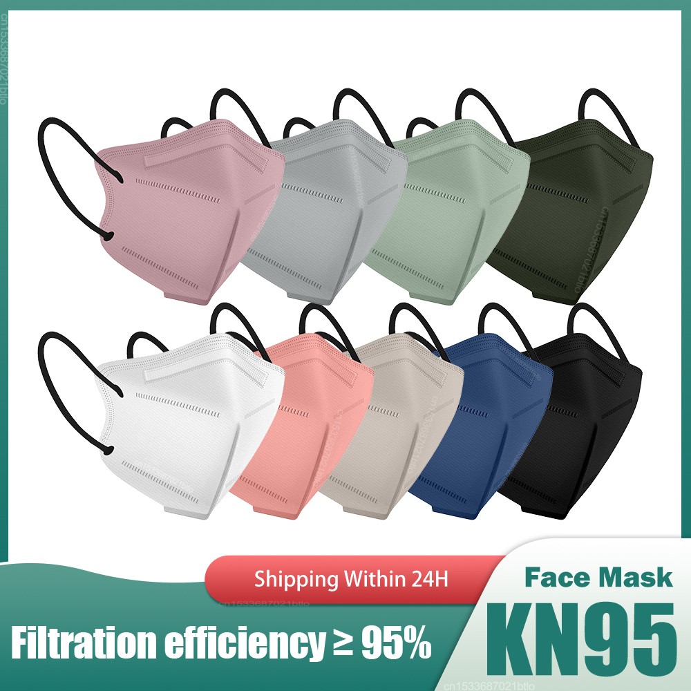 5D Protective Face Mask KN95 Mascarillas FPP2 5 Layers FFP2 Mascarillas Multicolored FFP2mask Adult Respirator KN 95 Mascherina FFPP2