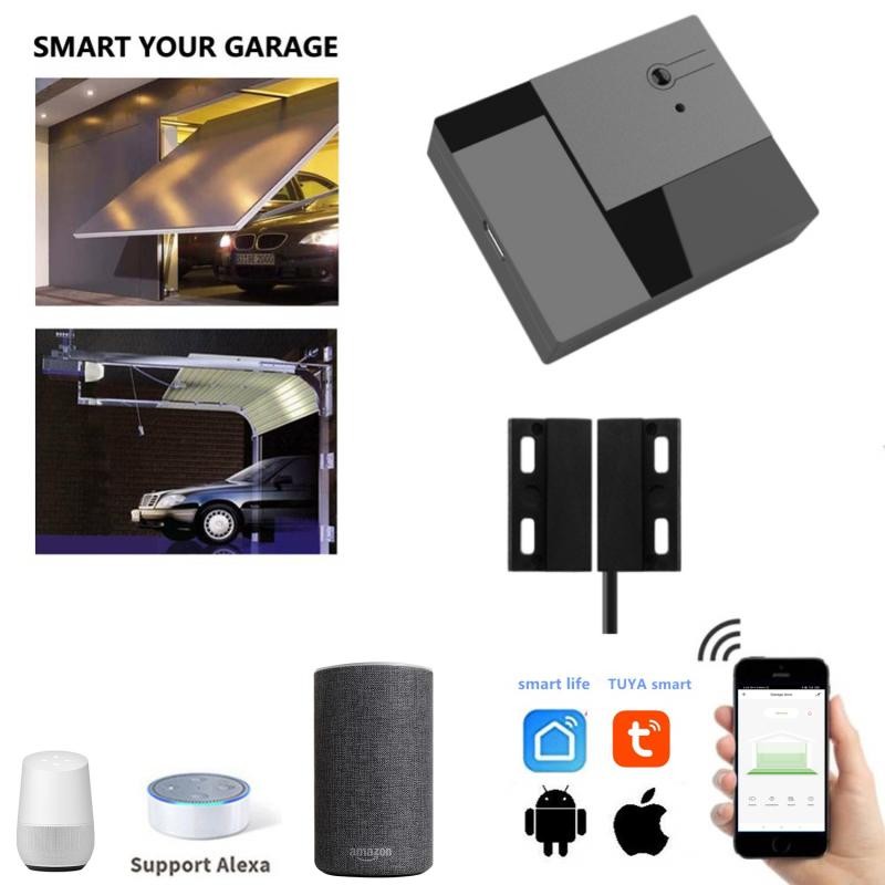 WiFi Smart Garage Door Smart Life APP Remote Control Open Close Monitor Compatible With Alexa Echo Google Home No Hub Require