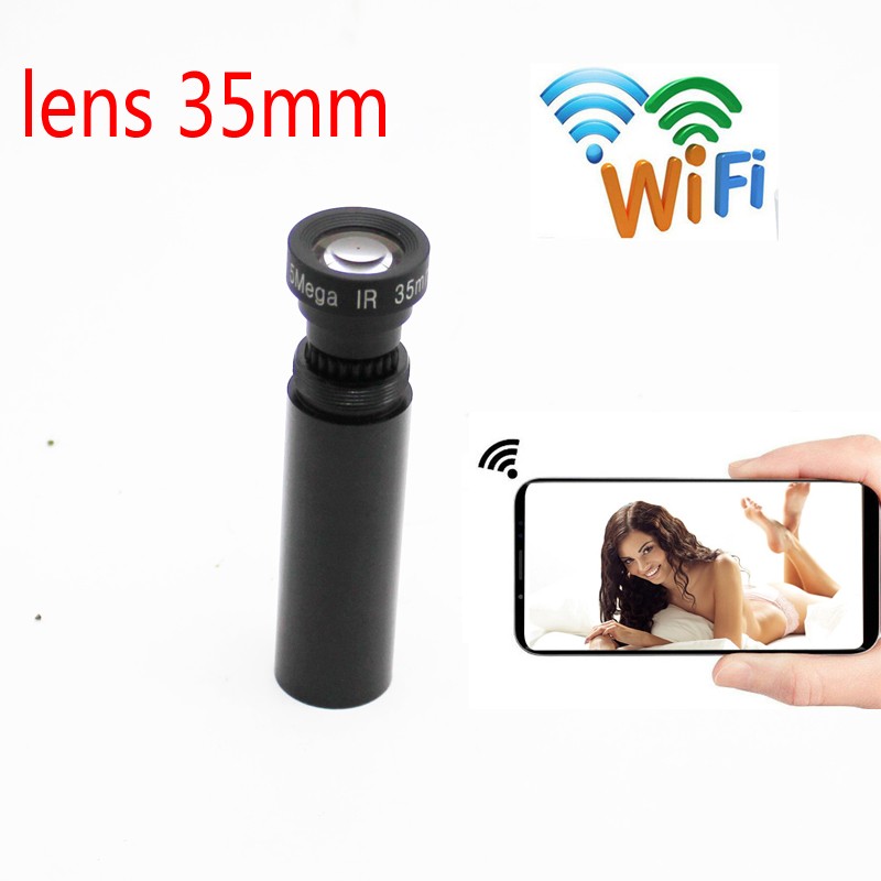 Mini wifi HD 1080p P2P onvif CCTV Camera Remote Control Telescope Flashlight Recorder Lens 35mm TF Card Storage ONVIF