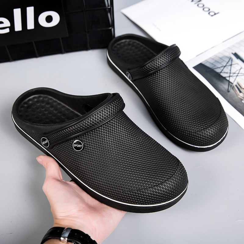 SOLIBEN 2022 New Arrival Men Shoes Summer Men Slippers Breathable Non-slip Male Garden Shoes Casual Beach Sandals