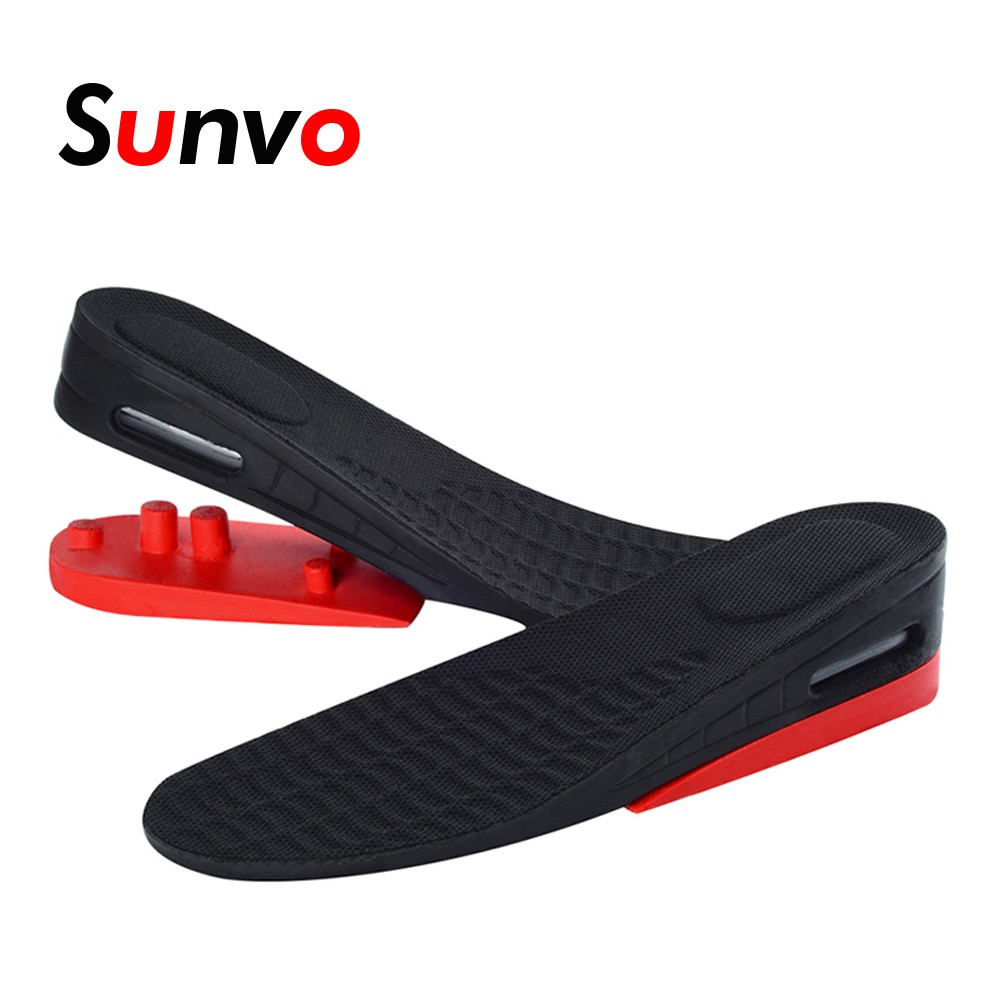 Height Increasing Insoles 2-Layer Adjustable Increase Shoes Pads Air Cushion Foot Lift Insert Longer Unisex Feet Care Soles