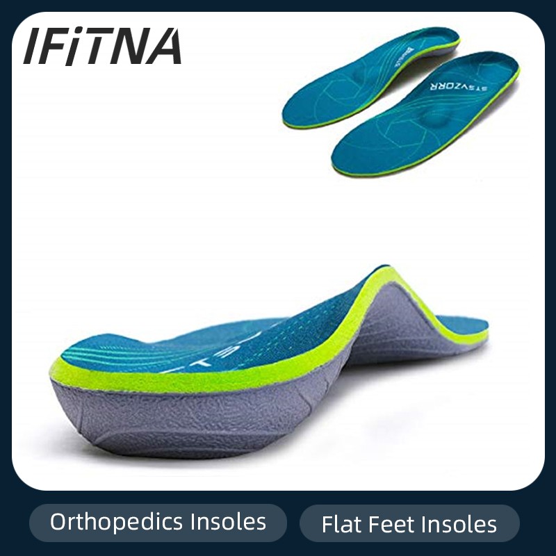 IFITNA Arch Support Orthotic Insoles for Plantar Fasciitis Heel Pain Flat Feet Men Woman Outdoor Sports Orthopedic Shoe Inserts