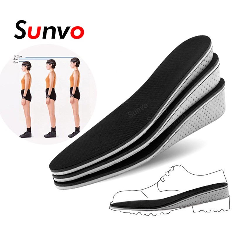 Sunvo - Invisible Height Increaser Insole for Men and Women, EVA Memory Foam Insole, Heel Enhancement Insole