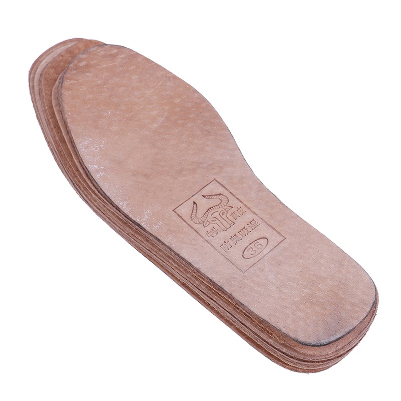 Hot! 1 pair 36-42 breathable leather insoles women men ultra-thin deodorant shoes insole pads