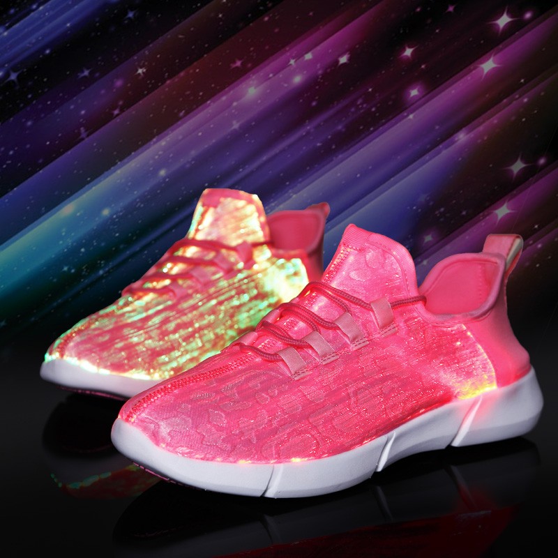 rayize women sneakers LED fiber optic shoes girls shoes women light up glowing shoes usb rechargeable wedding party shoes