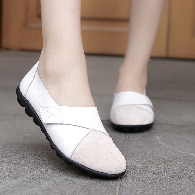 sun00 2022 new women's shoes-women's loafers shoes women's soft genuine leather shoes large size ladies shoes