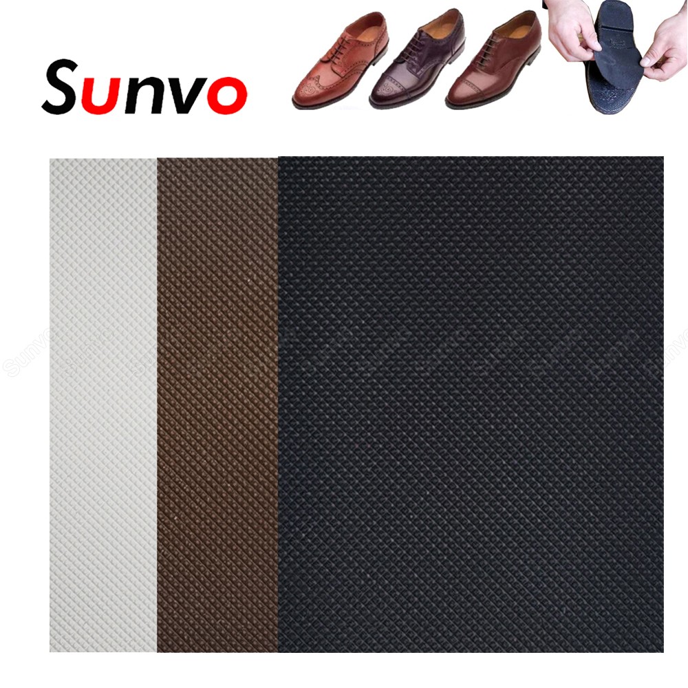 Sheet of rubber laces for shoes, insole repair, replacement stickers, leather guard, high heel, non-slip outsole