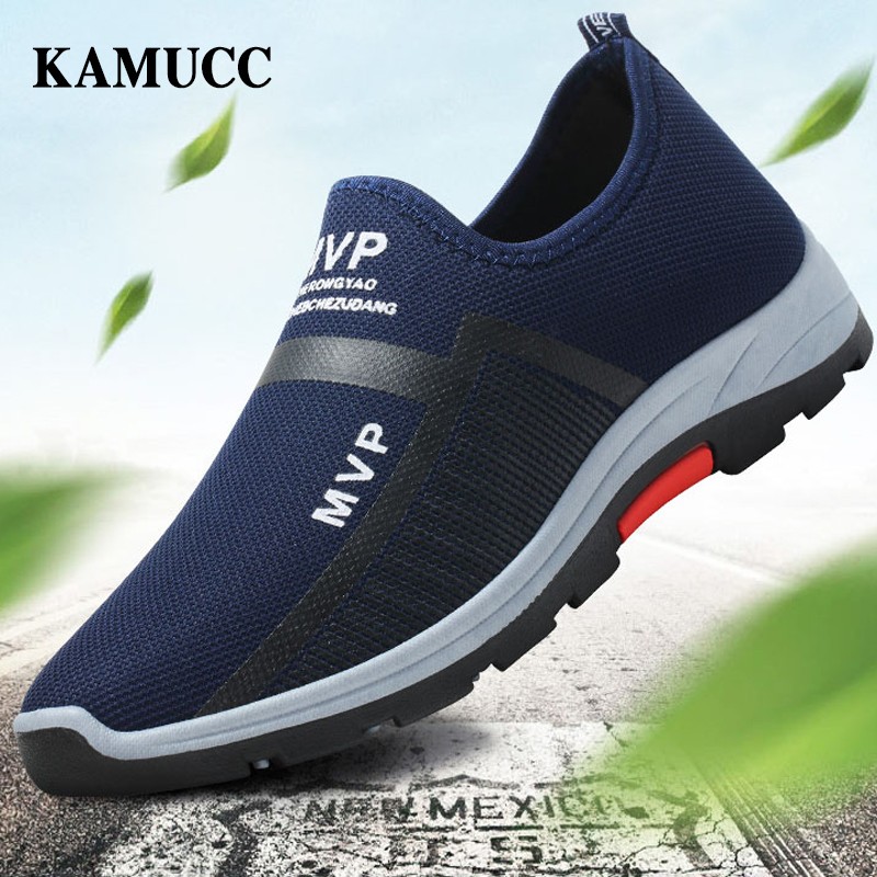 Summer Mesh Men Shoes Lightweight Sneakers Men Fashion Casual Walking Shoes Breathable Slip On Men Loafers Zapatillas Hombre