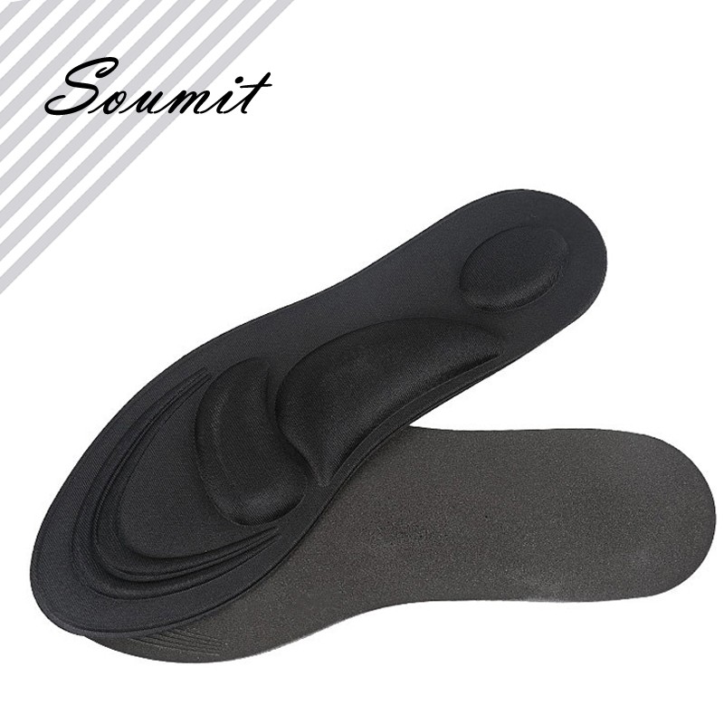 4D Massage Insoles Soft Sponge Arch Support Orthotic Foot Inner Pads For High Heel Shoes Men Women Cushion Soles Spurs