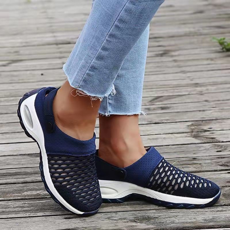 2021 new women's shoes non-slip platform sandals platform sandals women's breathable mesh sole outdoor walking slippers