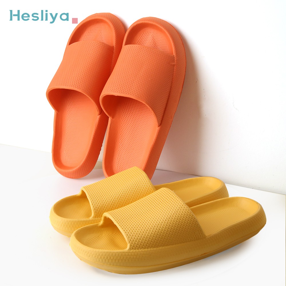 Cloud slippers thick platform slippers non-slip eva soft sandals waterproof indoor home silent damping indoor shoes for women