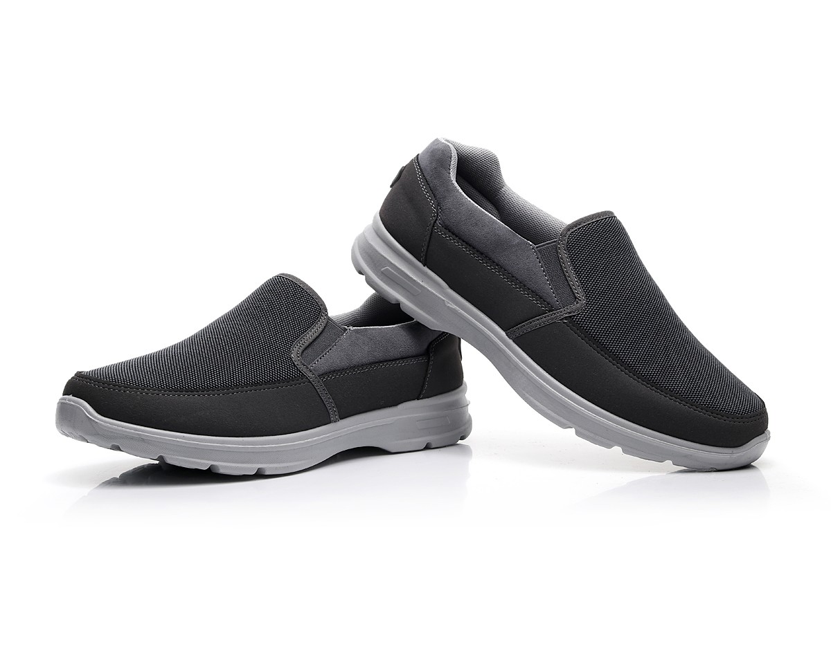 Casual and breathable canvas driving shoes, casual shoes for the elderly, walking, flat, soft and comfortable