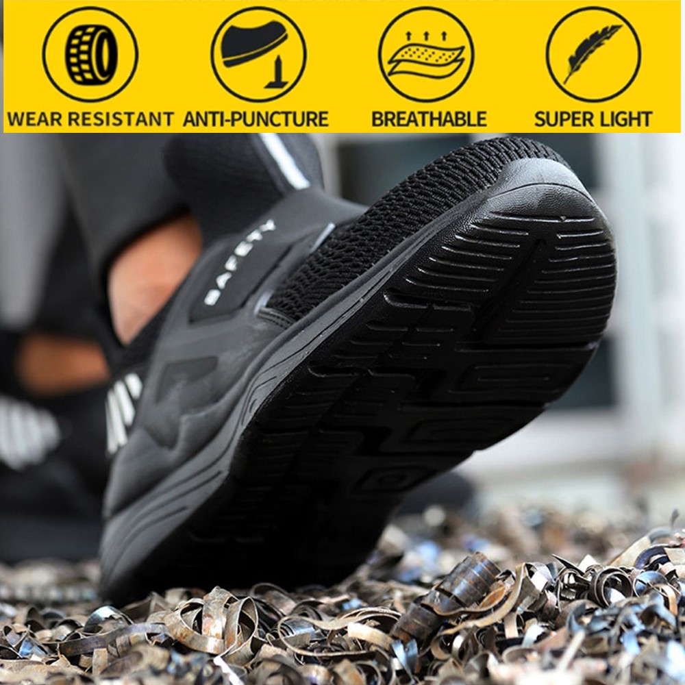 Men's protective safety shoes anti-puncture safety shoes summer work shoes breathable and deodorant men's shoes work shoes