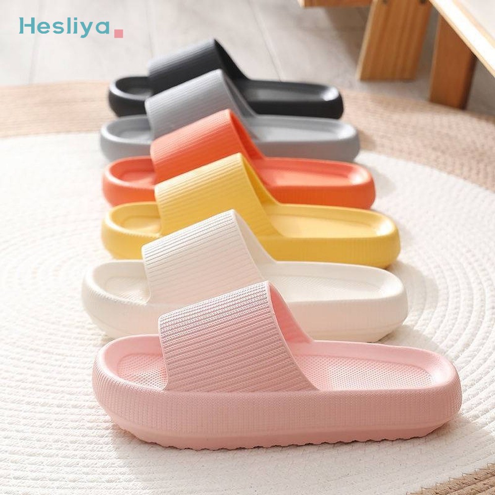 Home Slippers Summer Thick Platform Women Sandals Indoor Bathroom Non-slip Slides EVA Slippers Ladies Mens Shoes Dropshipping