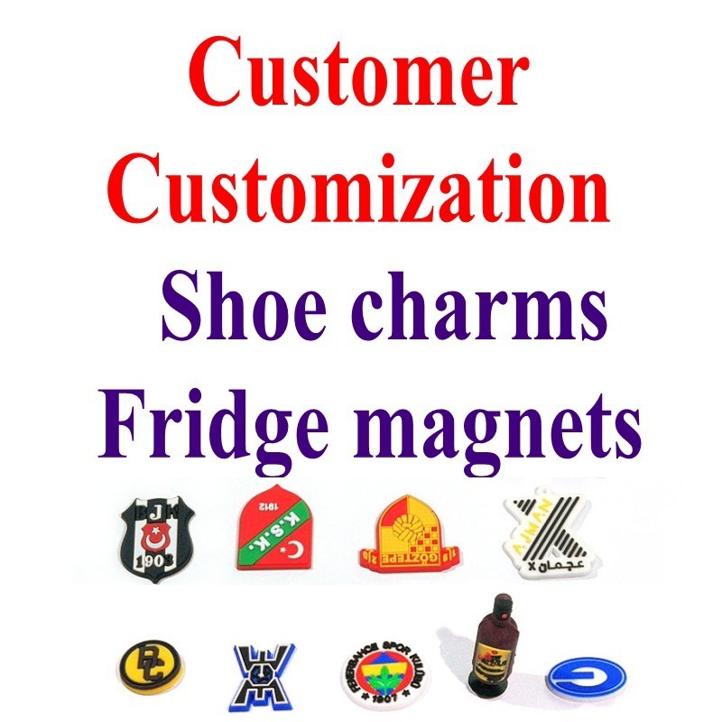 Custom PVC Shoe Charms Personal Business Personalization Logo Special Design Badge Decoration DIY Promotional Gift