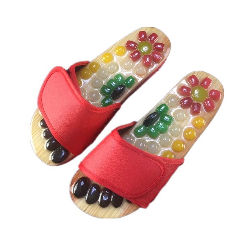 Men's massage shoes, indoor pedicure shoes, pebble, Chinese medicine treatment, flat sole