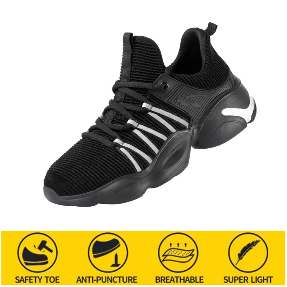 Breathable anti-smashing safety shoes men's anti-puncture sportswear resistant non-slip safety protective work shoes