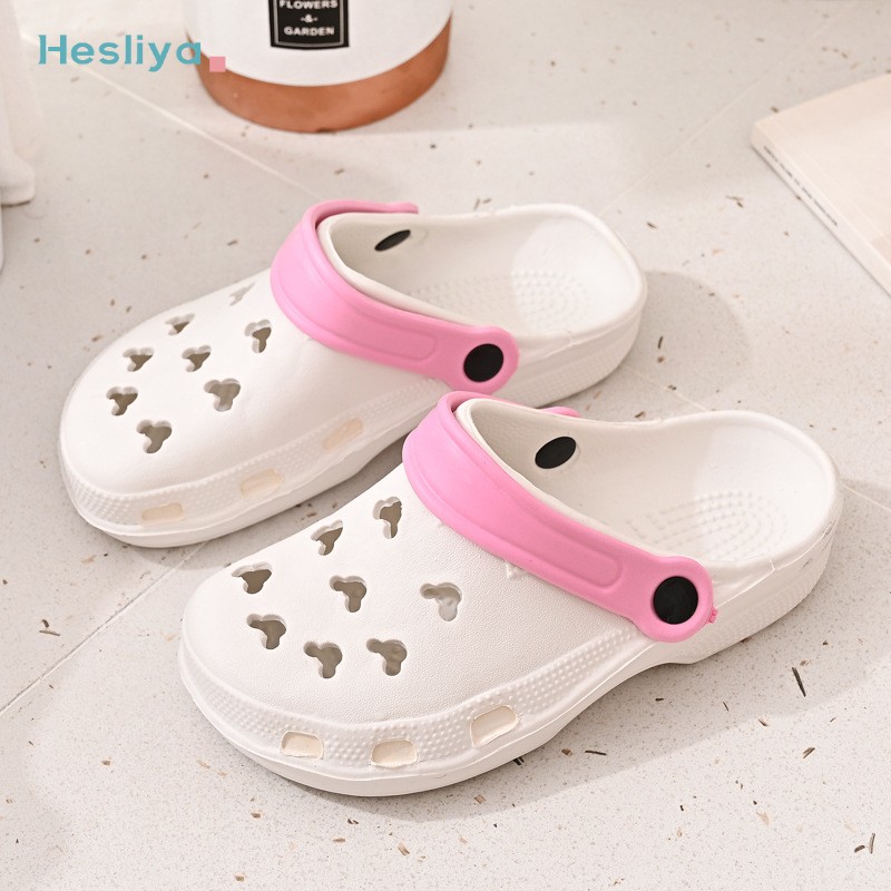 summer cave shoes women indoor home non-slip sandals lightweight eva hollow garden shoes breathable outdoor beach shoes