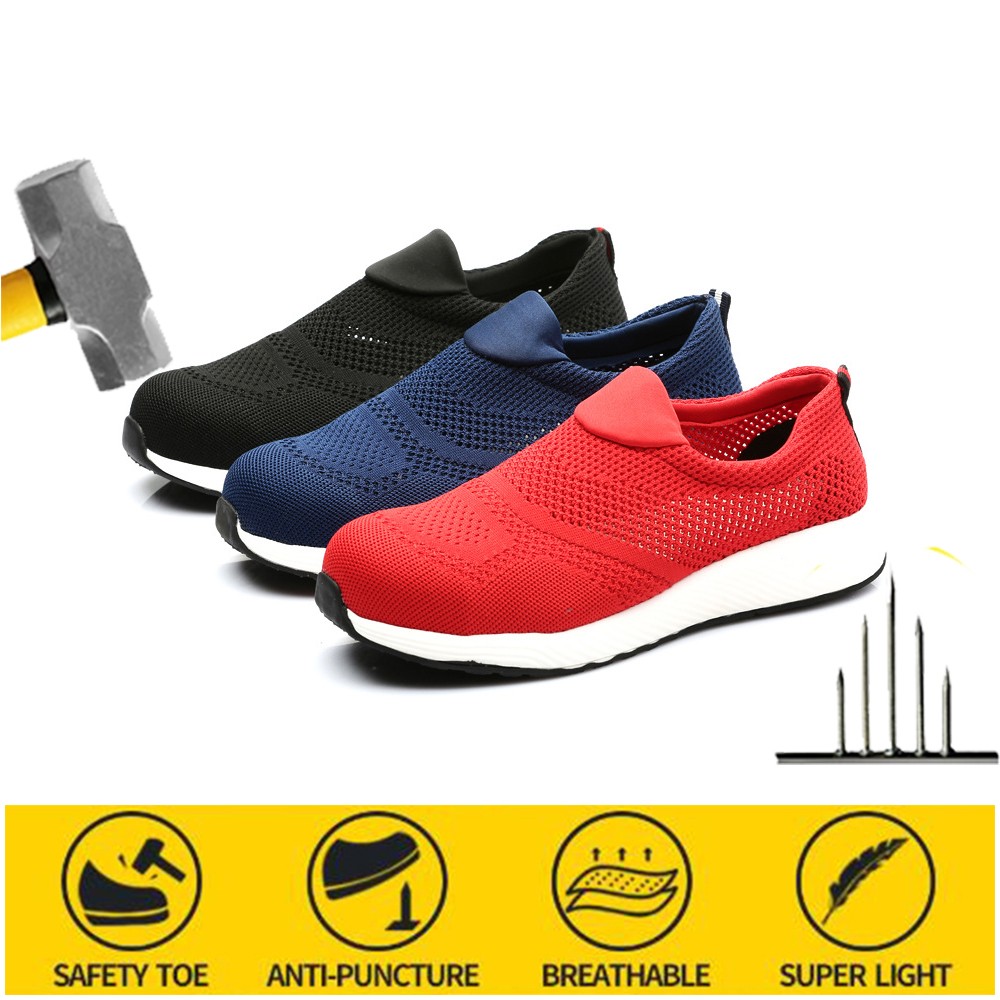 Safety shoes men's puncture-proof old security safety shoes summer breathable work shoes women safety shoes men's work shoes