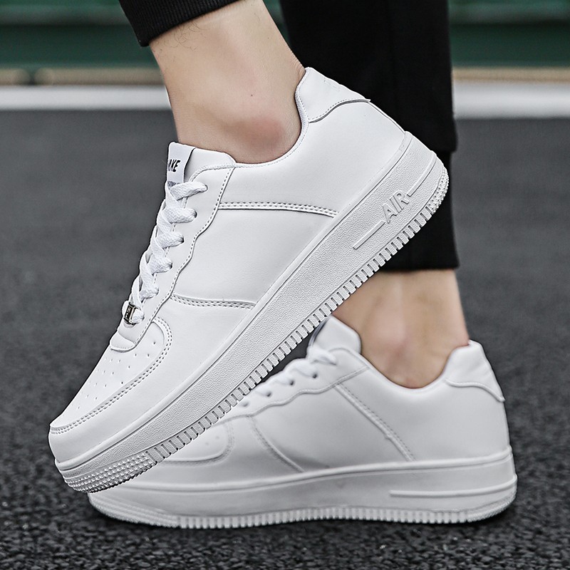 2021 New Sneaker Men Skateboarding Shoes Comfortable Wear Mens Shoes Breathable Casual Shoes Classic White Shoes Zapatos Hombre PU