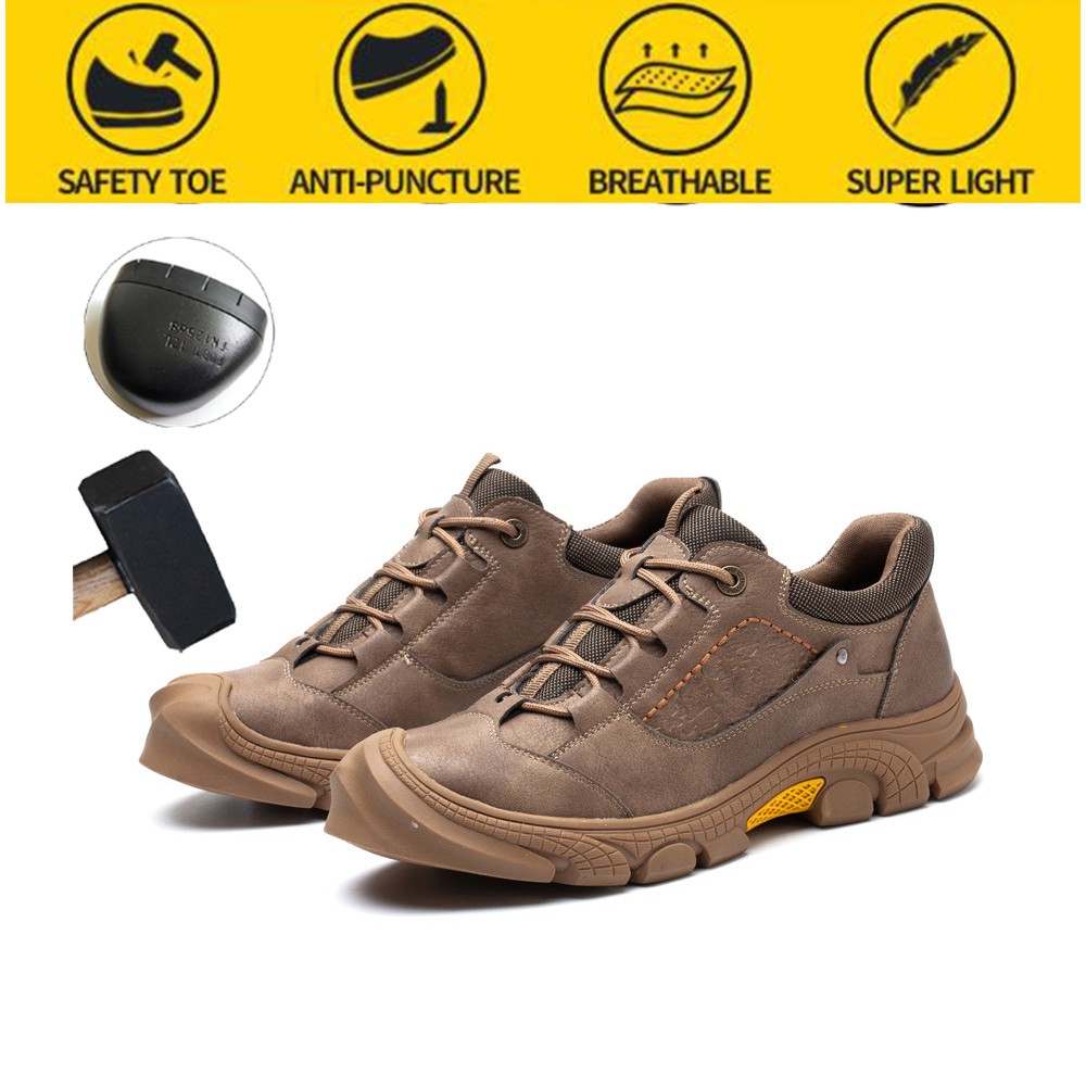 Safety insurance shoes men deodorant anti-puncture steel toe cap insulated electric safe wear-resistant winter work shoes