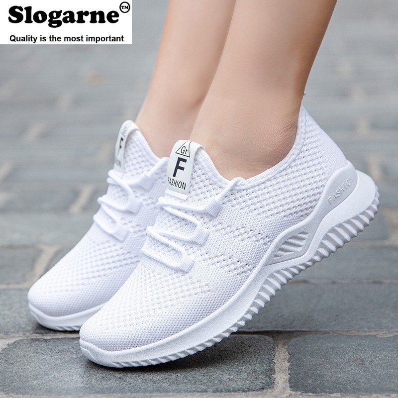 Women Spring Autumn New Sneakers Vulcanized Shoes Skateboard Lady Loafers Women Casual Shoes Flats Running Shoes Sneakers Knitting