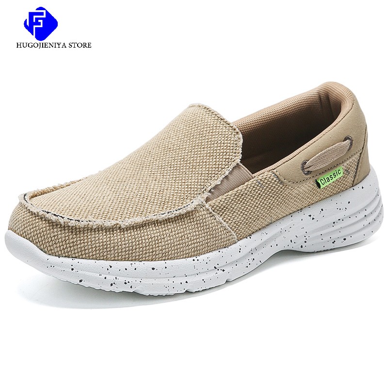 2022 summer men's casual shoes comfortable loafers outdoor lightweight sports shoes fashion men canvas shoes large size vulcanized shoes