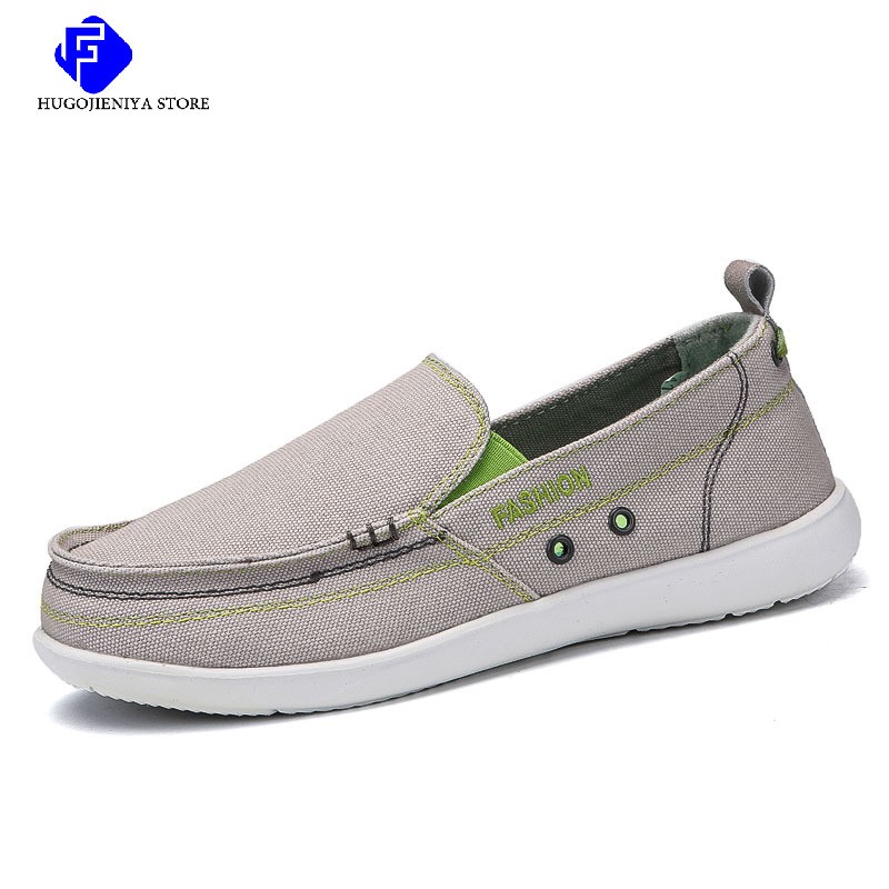 Men's Canvas Shoes Breathable Casual Shoes Luxury Brand Men Loafers Lightweight Boat Shoes Designer Vulcanize Shoes Sneakers