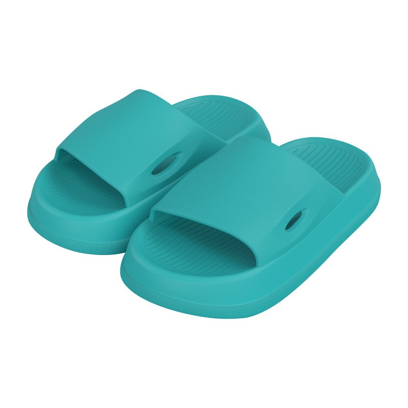 Couple slippers female summer solid color stepping on the shit men slippers tide home indoor and outdoor simple non-slip sandals