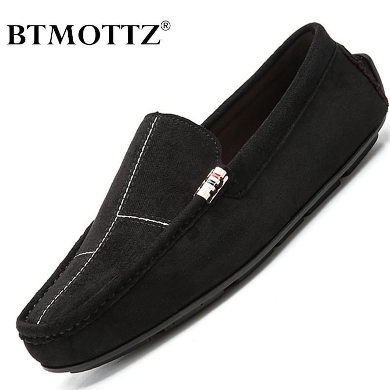 Fashion Men Shoes Suede Leather Casual Shoes Dress Shoes Classic Mens Loafers Breathable Slip On Men Flats Male Driving Shoes Mocassin