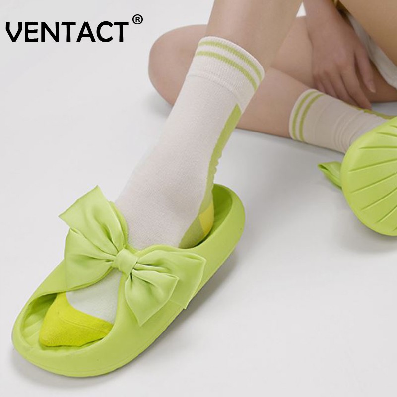 VENTACT Summer Women Slippers Couple Sandals Beach Slides Flip Flops Men Thick Sole Indoor Bathroom Non-slip Shoes