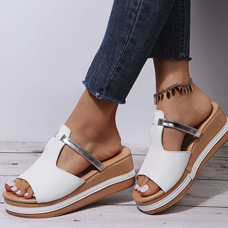 Women Sandals 2022 Women Heels Sandals Slip On Wedges Shoes For Women Slippers Summer Sandalias Mujer Platform Sandals Shoes