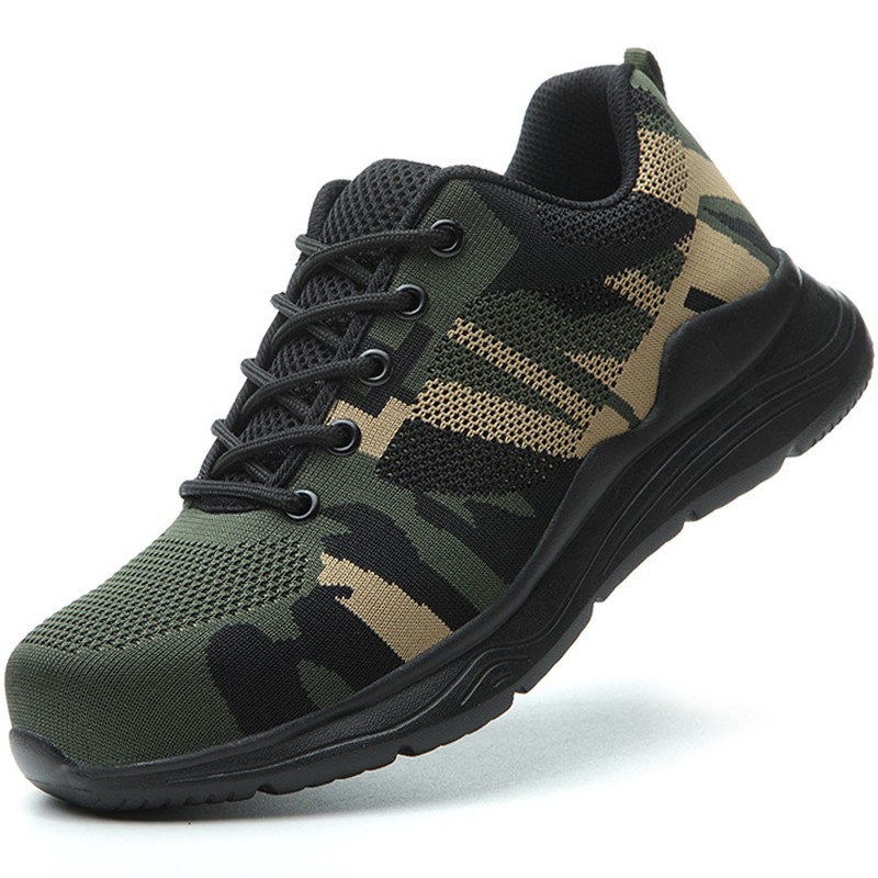 Lightweight safety shoes men's shoes camouflage work shoes construction indestructible sneakers work men's security shoes