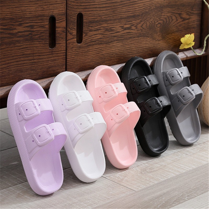 Lucifer Summer Platform Indoor Slippers Women Shoes EVA Soft Sole Non-slip Flip Flops Woman Thick Soled Slippers Home Flats