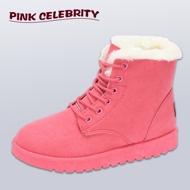 Women Anti Ski Snow Boots Big Size Plus Fleece Boots Warm Shoes For Students Shoes