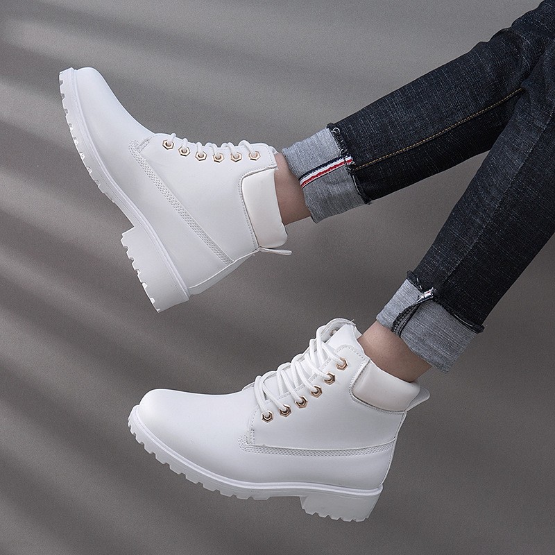 Women Ankle Boots 2021 New Brand Snow Boots Fashion Winter Warm Solid Women Boots Square Heel Woman Shoes Plus Size 36-41