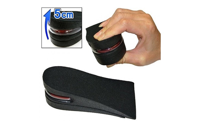 Air Cushion Insoles (5 CM) (BLACK)