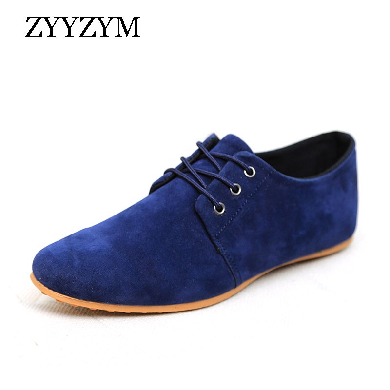 ZYYZYM - Men's Casual Shoes Lightweight Breathable Lace-Up Casual Moccasin Shoes For Spring Autumn Youth 2020