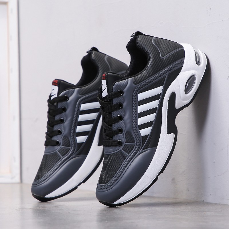 Air Cushion Sneakers Running Shoes New Men's Versatile Casual Men's Shoes Fashion Sneakers Lace Up 2022 Non-slip Walking Shoes