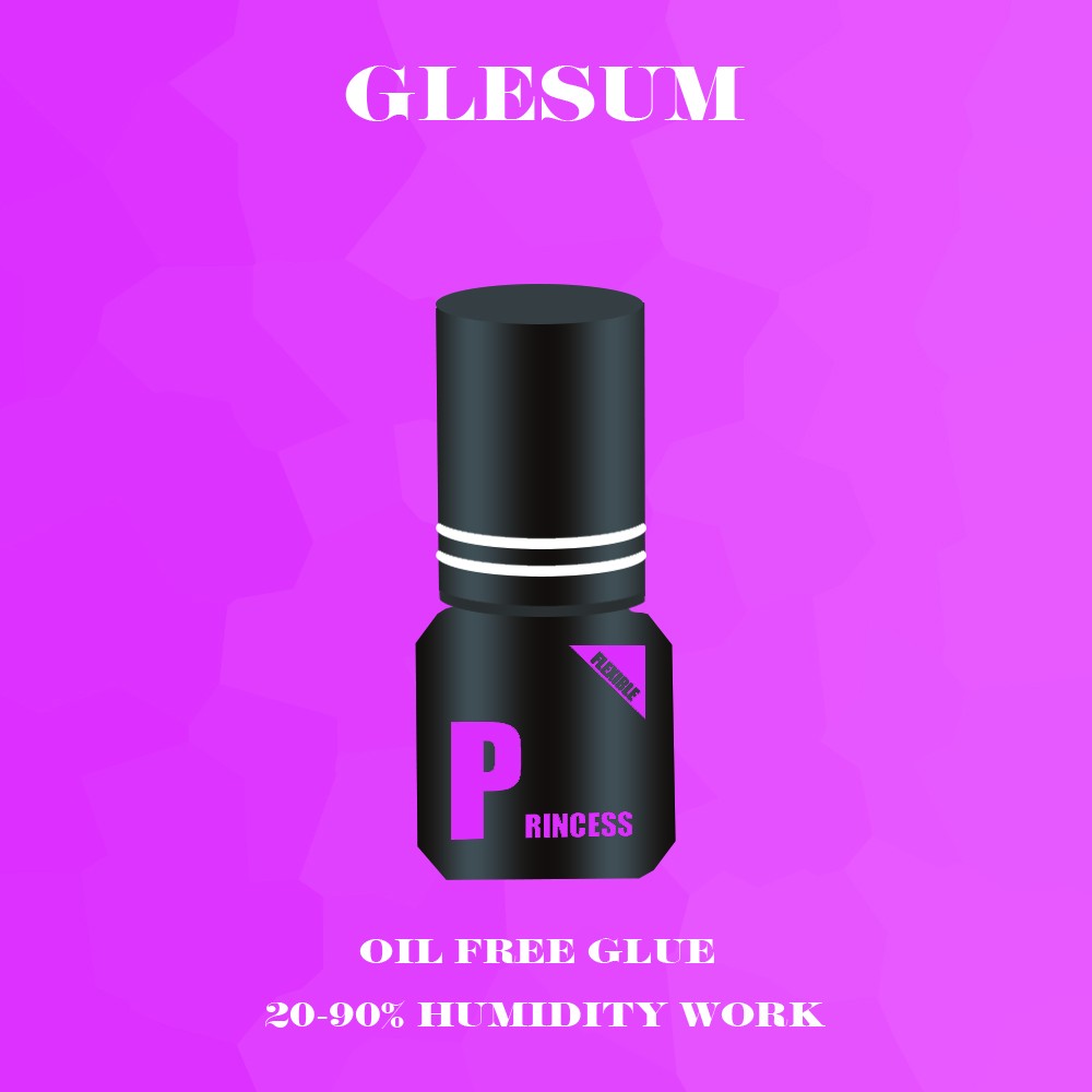 Glesum-Princess Eyelash Glue 0.5s-1s, dry and waterproof oil, retention time, 7-9 weeks, free shipping