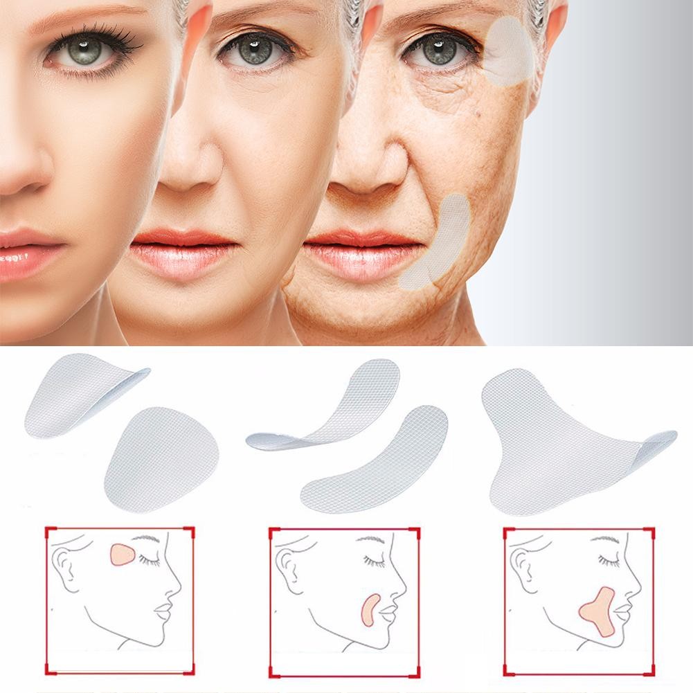 Anti Wrinkle Pads V Face Tape Wrinkle Remover Tool Make Up Sagging Skin 12/27/24pcs