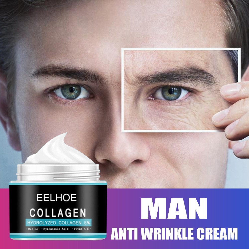 Men Anti Aging Wrinkle Face Cream Deep Moisturizing Oil-control Day Firming Face Care Cream Brightening Lifting Skin Care