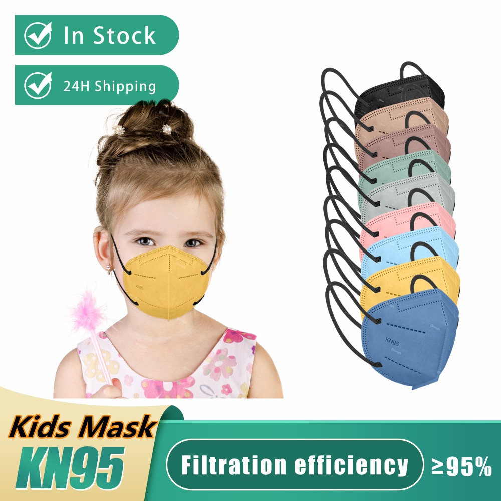 Morandi Fish Mascarillas FPP2 Niños FFP2 Kids Mask KN95 Kids Masks 5 Layers Chidren Masks FPP 2 Fit 6-12 Age Masque FFP2 Enfant