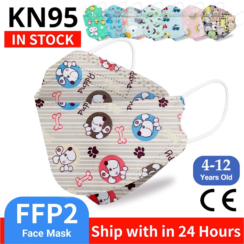 Kn95 أقنعة الاطفال fpp2 المعتمدة قناع للطفل الأسماك المطبوعة الكرتون الفم قناع KN95 Mascarilla Infantil kf94fan ffp2fan Ninos