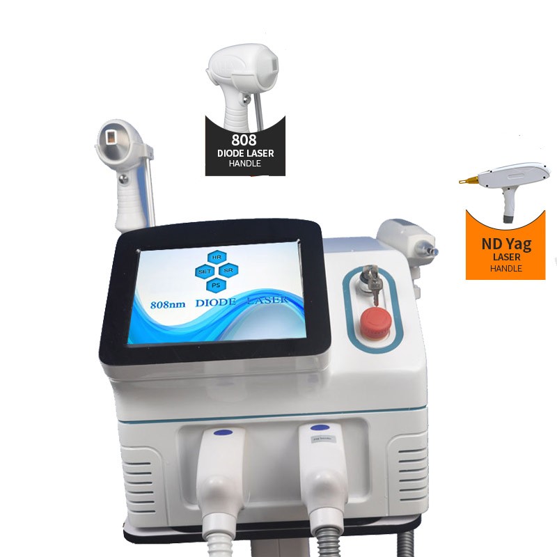 2 in 1 Multifunctional YJNM 808nm 1064nm Tri-Diode Laser Hair Removal and Tattoo Removal Machine Laser Tattoo Removal