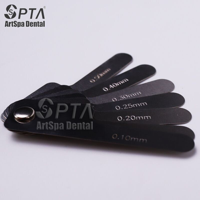 Dental Proximal Interval Measuring Ruler Measuring Dentist Gap Dental Stainless Steel Reciprocating IPR Orthodontic System Autoclave