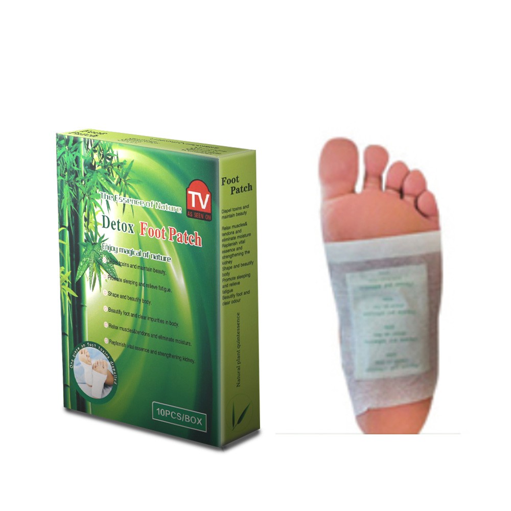 40pcs=2box Bamboo Detox Foot Patch Helping Body Detoxify (20pcs Sticker and Adhesives) Feet Spa Herbal Medical Plaster