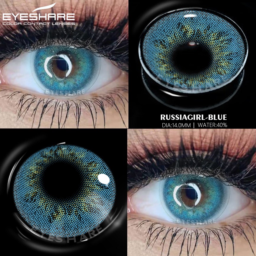 Ishihair Natural Colored Contact Lenses 2pcs Eye Color Contact Lenses Blue Green Beauty Pupils Color Contact Lenses Eye Yearly