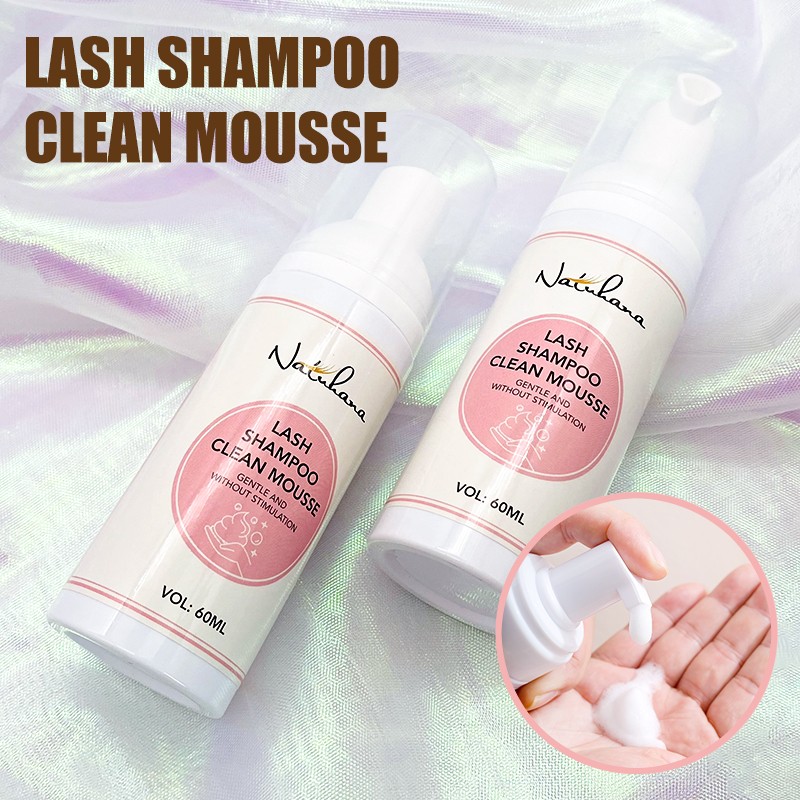 60ml Eyelash Extension Shampoo Mousse False Eyelashes Glue Accessories Lash Cleaning Foam No Stimulating Makeup Clean Tools